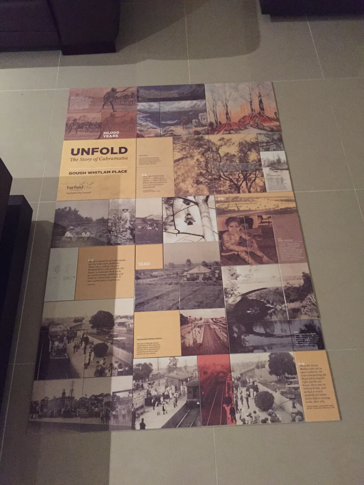 UNFOLD - The Story of Cabramatta, ceramic tile heritage wall by Tile Deco for Fairfield City Council